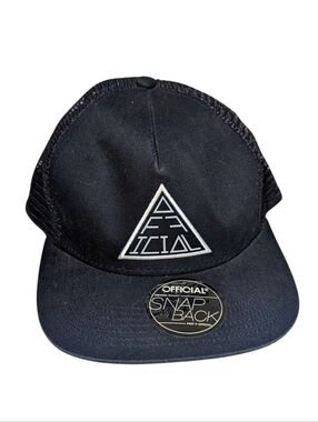 Official Coastal NWT Black Snap Back Mesh Adjustable Trucker Hat